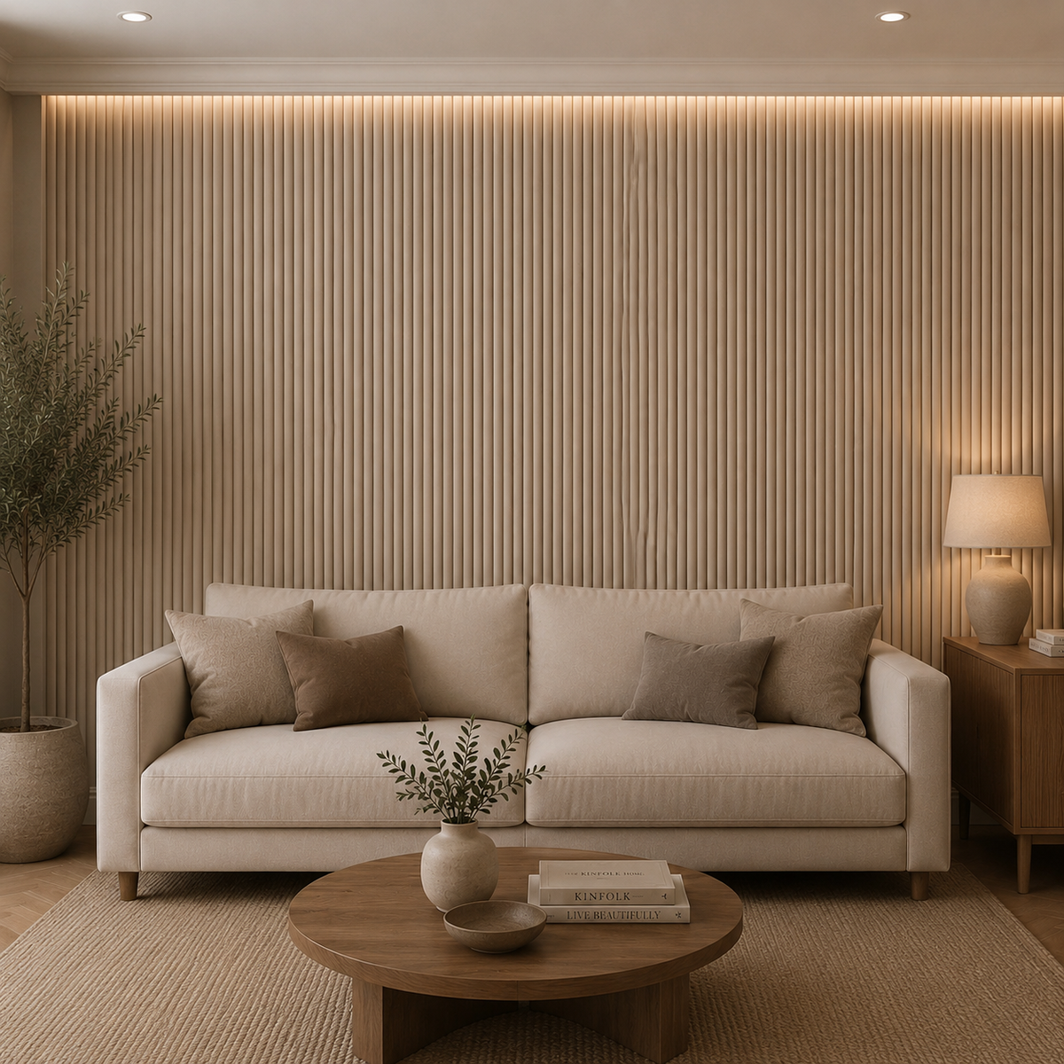 Suede Flexibel Wandpaneel | Cashmere